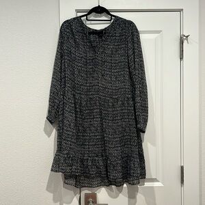 Scotch and Soda long sleeve sheer dress
